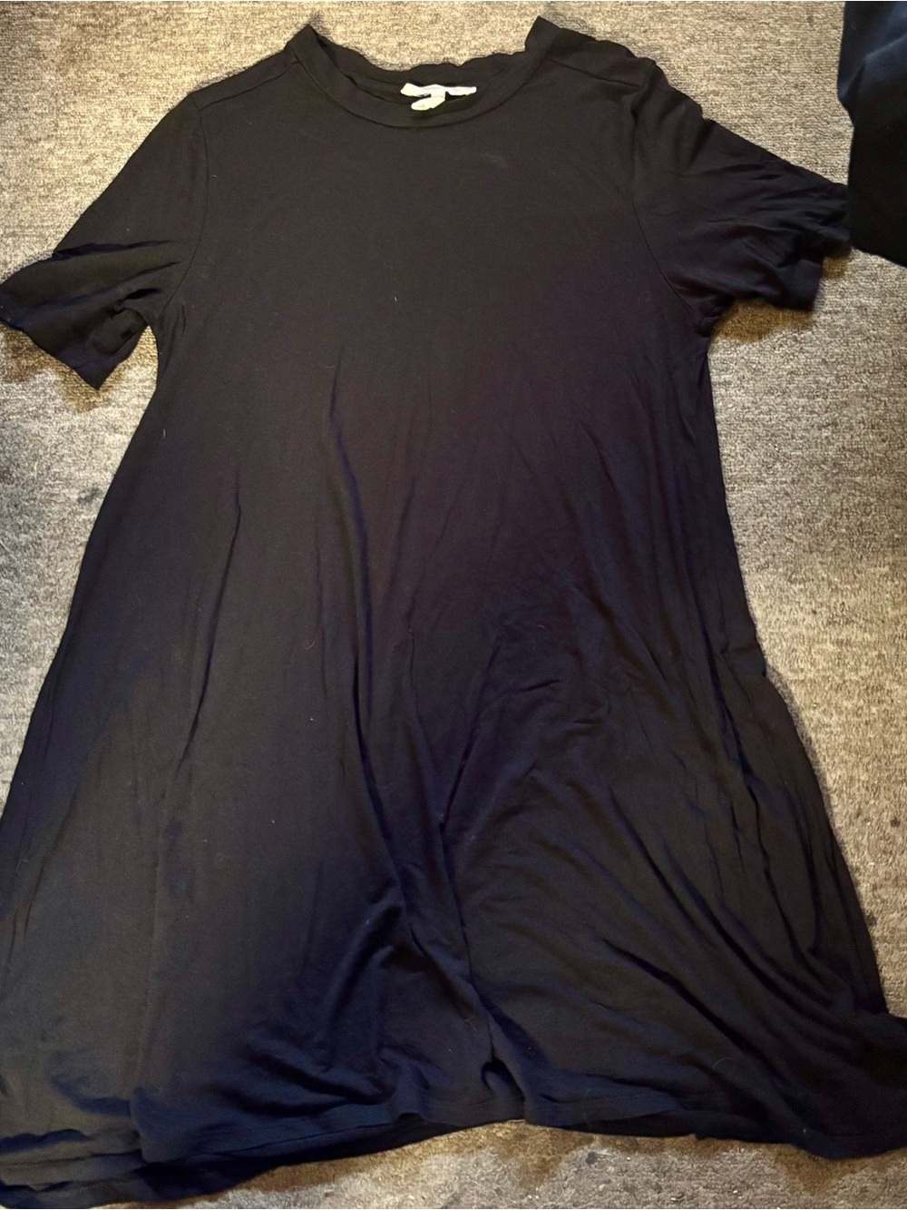 BCBGeneration Black Short Sleeve Dress with Ivory Tag